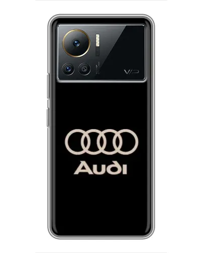 Чехол для Infinix Note 12 Pro (4G) с картинкой «Audi — золотой логотип»