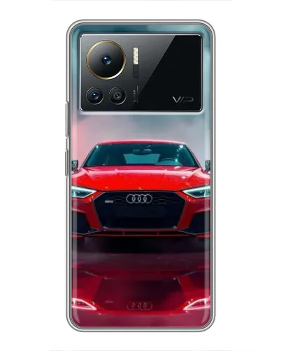 Чехол для Infinix Note 12 Pro (4G) с картинкой «Audi RS — красный стиль»