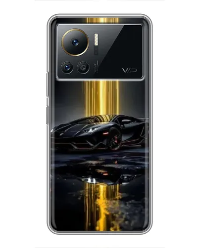 Чехол для Infinix Note 12 Pro (4G) с картинкой «Ночной Lamborghini драйв»