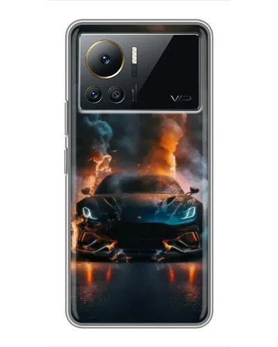 Чехол для Infinix Note 12 Pro (4G) с картинкой «Lamborghini дымная эстетика»