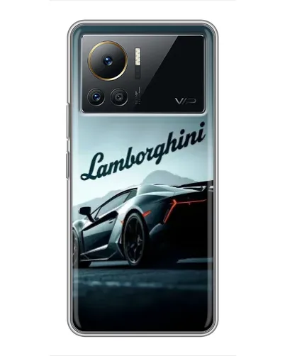 Чехол для Infinix Note 12 Pro (4G) с картинкой «Классическая надпись Lamborghini»