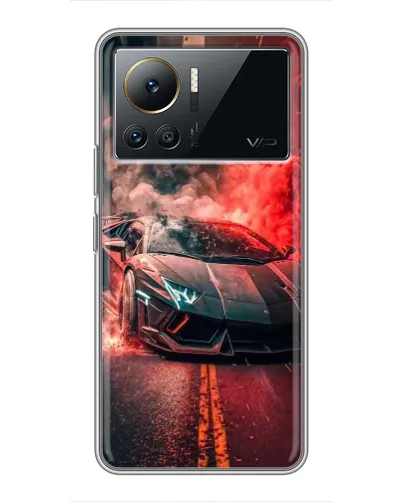 Чехол для Infinix Note 12 Pro (4G) с картинкой «Lamborghini красный дым»