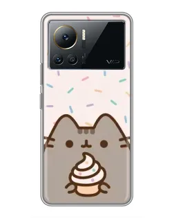 Чехол для Infinix Note 12 Pro (4G) с картинкой «Пушин с кексом»