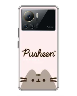 Чехол для Infinix Note 12 Pro (4G) с картинкой «Pusheen логотип»