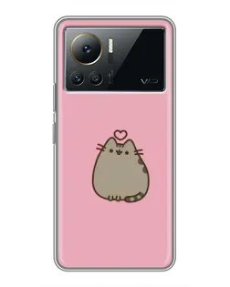 Чехол для Infinix Note 12 Pro (4G) с картинкой «Pusheen сердце»