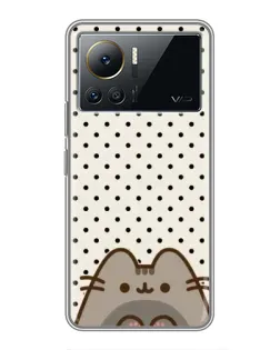 Чехол для Infinix Note 12 Pro (4G) с картинкой «Пушин в горошек»