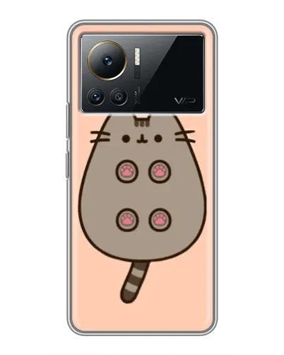 Чехол для Infinix Note 12 Pro (4G) с картинкой «Пушин пузиком кверху»