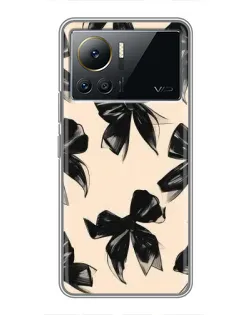Чохол для Infinix Note 12 Pro (4G) з картинкою «Патерн чорні банти»