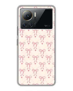 Чехол для Infinix Note 12 Pro (4G) с картинкой «Розовые бантики Coquette»