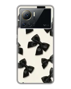 Чехол для Infinix Note 12 Pro (4G) с картинкой «Черные бантики»