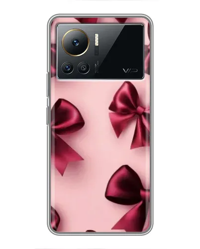 Чехол для Infinix Note 12 Pro (4G) с картинкой «Бордовый атлас»