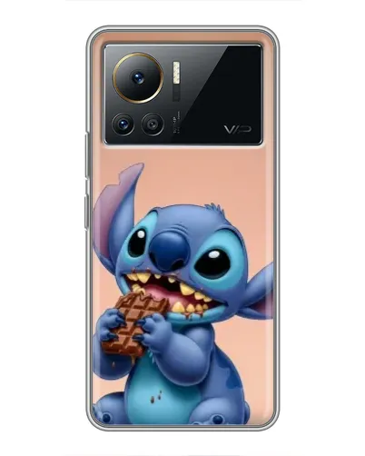 Чехол для Infinix Note 12 Pro (4G) с картинкой «Стич ест шоколад»