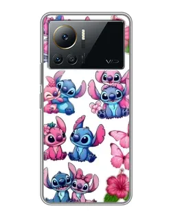 Чехол для Infinix Note 12 Pro (4G) с картинкой «Стикеры Stitch и Angel»