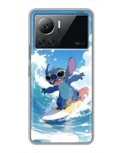 Чехол для Infinix Note 12 Pro (4G) с картинкой «Стич на волне»