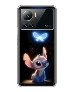 Чехол для Infinix Note 12 Pro (4G) с картинкой «Сияющий Стич»