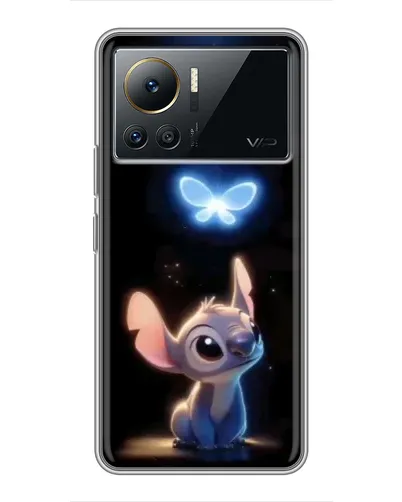 Чехол для Infinix Note 12 Pro (4G) с картинкой «Сияющий Стич»