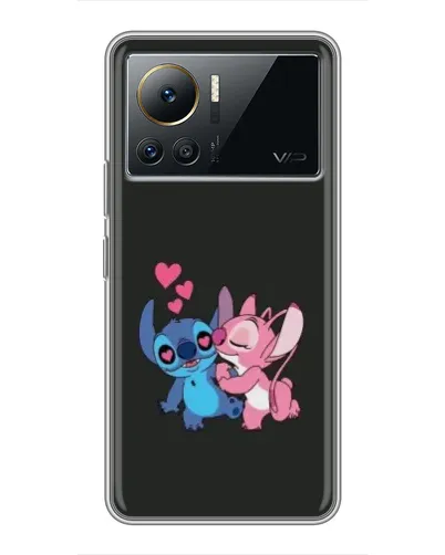 Чехол для Infinix Note 12 Pro (4G) с картинкой «Анжел целует Стича»