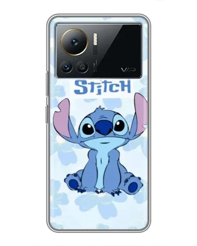 Чехол для Infinix Note 12 Pro (4G) с картинкой «Stitch среди цветов»