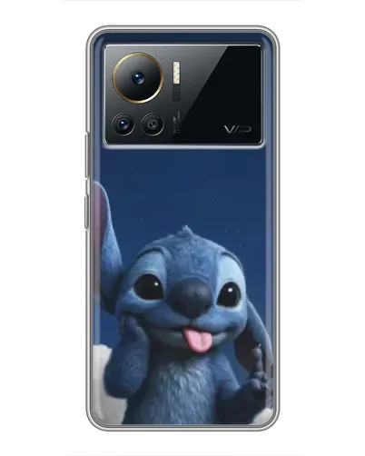 Чехол для Infinix Note 12 Pro (4G) с картинкой «Стич в облаках»