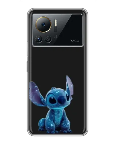 Чехол для Infinix Note 12 Pro (4G) с картинкой «Стич на черном»