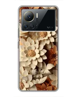 Чехол для Infinix Note 12 Pro (4G) с картинкой «Бежевый флористический декор» Чехол для Infinix Note 12 Pro (4G) с картинкой «Бежевый флористический декор»