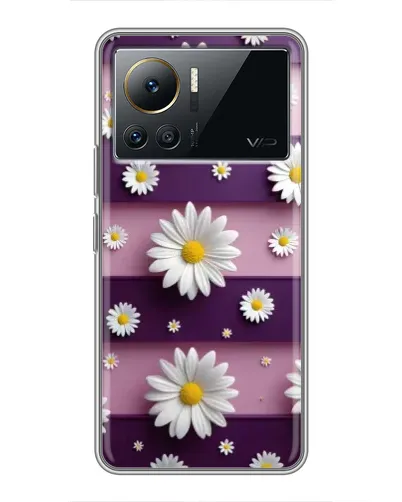 Чехол для Infinix Note 12 Pro (4G) с картинкой «Ромашки на фиолетовом» Чехол для Infinix Note 12 Pro (4G) с картинкой «Ромашки на фиолетовом»