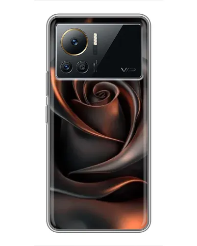 Чехол для Infinix Note 12 Pro (4G) с картинкой «Шелковая черная роза» Чехол для Infinix Note 12 Pro (4G) с картинкой «Шелковая черная роза»