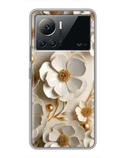Чехол для Infinix Note 12 Pro (4G) с картинкой «Белие бумажние цвети» Чехол для Infinix Note 12 Pro (4G) с картинкой «Белие бумажние цвети»
