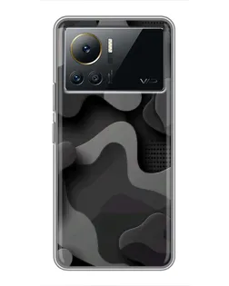 Чохол для Infinix Note 12 Pro (4G) з картинкою «Темний абстрактний камуфляж»