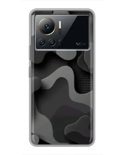 Чехол для Infinix Note 12 Pro (4G) с картинкой «Темный абстрактный камуфляж»