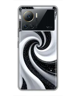 Чохол для Infinix Note 12 Pro (4G) з картинкою «Чорно-біла спіраль»