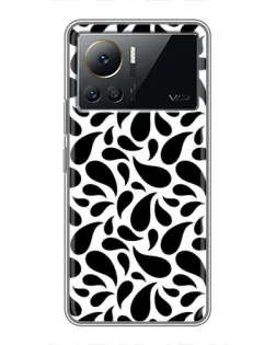 Чехол для Infinix Note 12 Pro (4G) с картинкой «Контрастные черные капли»