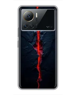 Чехол для Infinix Note 12 Pro (4G) с картинкой «Kрасная лавовая трещина»