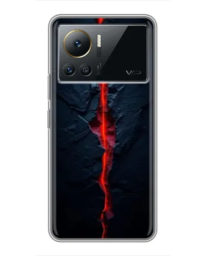 Чехол для Infinix Note 12 Pro (4G) с картинкой «Kрасная лавовая трещина»