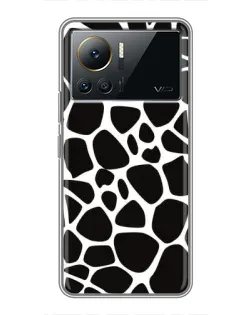 Чехол для Infinix Note 12 Pro (4G) с картинкой «Черно-белый жираф»