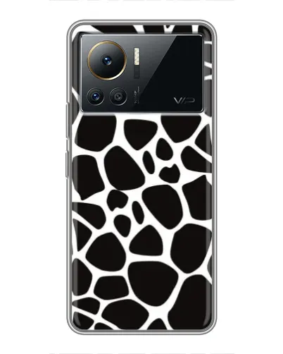 Чехол для Infinix Note 12 Pro (4G) с картинкой «Черно-белый жираф»