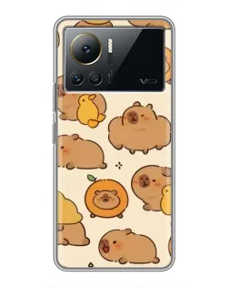 Чохол для Infinix Note 12 Pro (4G) з картинкою «Капібари з апельсинами»