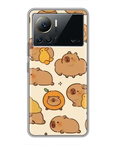 Чехол для Infinix Note 12 Pro (4G) с картинкой «Капибары с апельсинами»