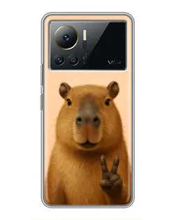 Чехол для Infinix Note 12 Pro (4G) с картинкой «Капибара виктория»