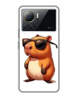 Чехол для Infinix Note 12 Pro (4G) с картинкой «Капибара в очках»
