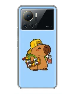 Чехол для Infinix Note 12 Pro (4G) с картинкой «Капибара на скейте»