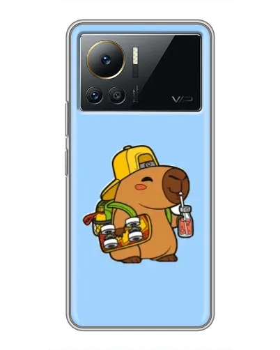 Чехол для Infinix Note 12 Pro (4G) с картинкой «Капибара на скейте»