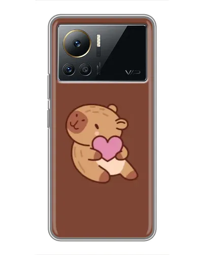Чехол для Infinix Note 12 Pro (4G) с картинкой «Капибара с сердцем»