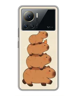 Чехол для Infinix Note 12 Pro (4G) с картинкой «Башня из капибар»
