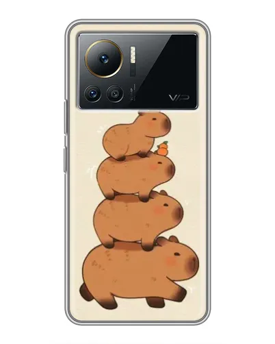 Чехол для Infinix Note 12 Pro (4G) с картинкой «Башня из капибар»