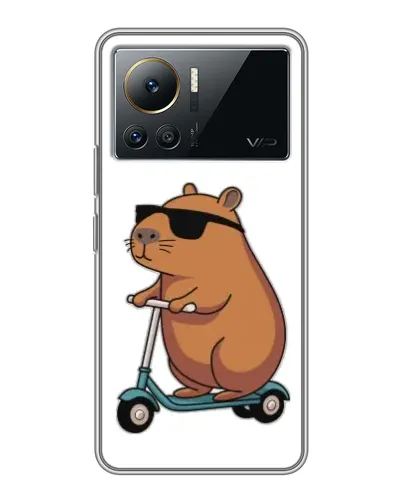Чехол для Infinix Note 12 Pro (4G) с картинкой «Капибара на самокате»