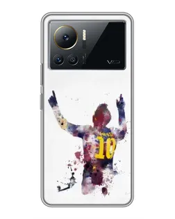 Чехол для Infinix Note 12 Pro (4G) с картинкой «Акварельный Месси Барселона»