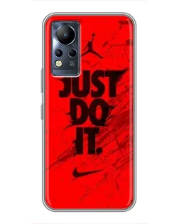 Чехол для Infinix Note 12 с картинкой «Nike Just Do It»