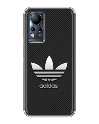 Чохол для Infinix Note 12 з картинкою «Adidas Карбонова текстура»