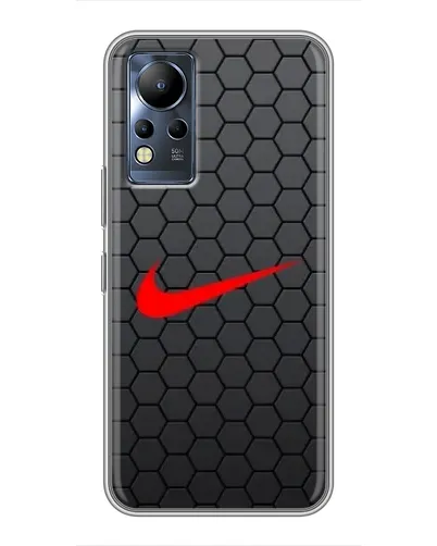 Чохол для Infinix Note 12 з картинкою «Nike — карбонова сітка»